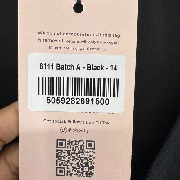 Oh Polly Luciana Dress Women 10 Black Heart Cutout Party Night Out Romantic - Picture 8 of 14